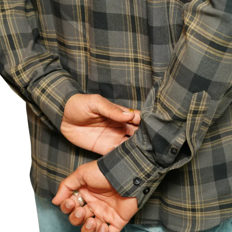 checks | charcoal checked shirt