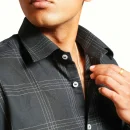 checks & flannels | black checked shirt (copy)