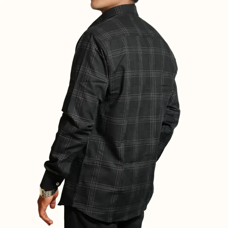 checks & flannels | black checked shirt (copy)