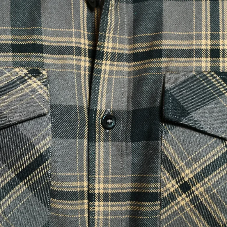checks | charcoal checked shirt