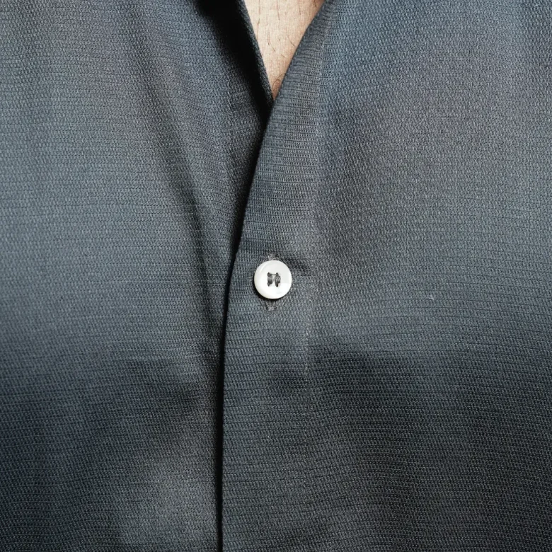 Essentials | CHARCOAL GRAY Enriched Cotton Shirt - Image 6