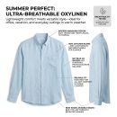 oxy linen | sky blue super prime linen shirt