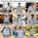 oxy linen | sky blue super prime linen shirt