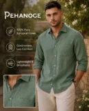 oxy linen™ | navy blue 60 lea european linen shirt