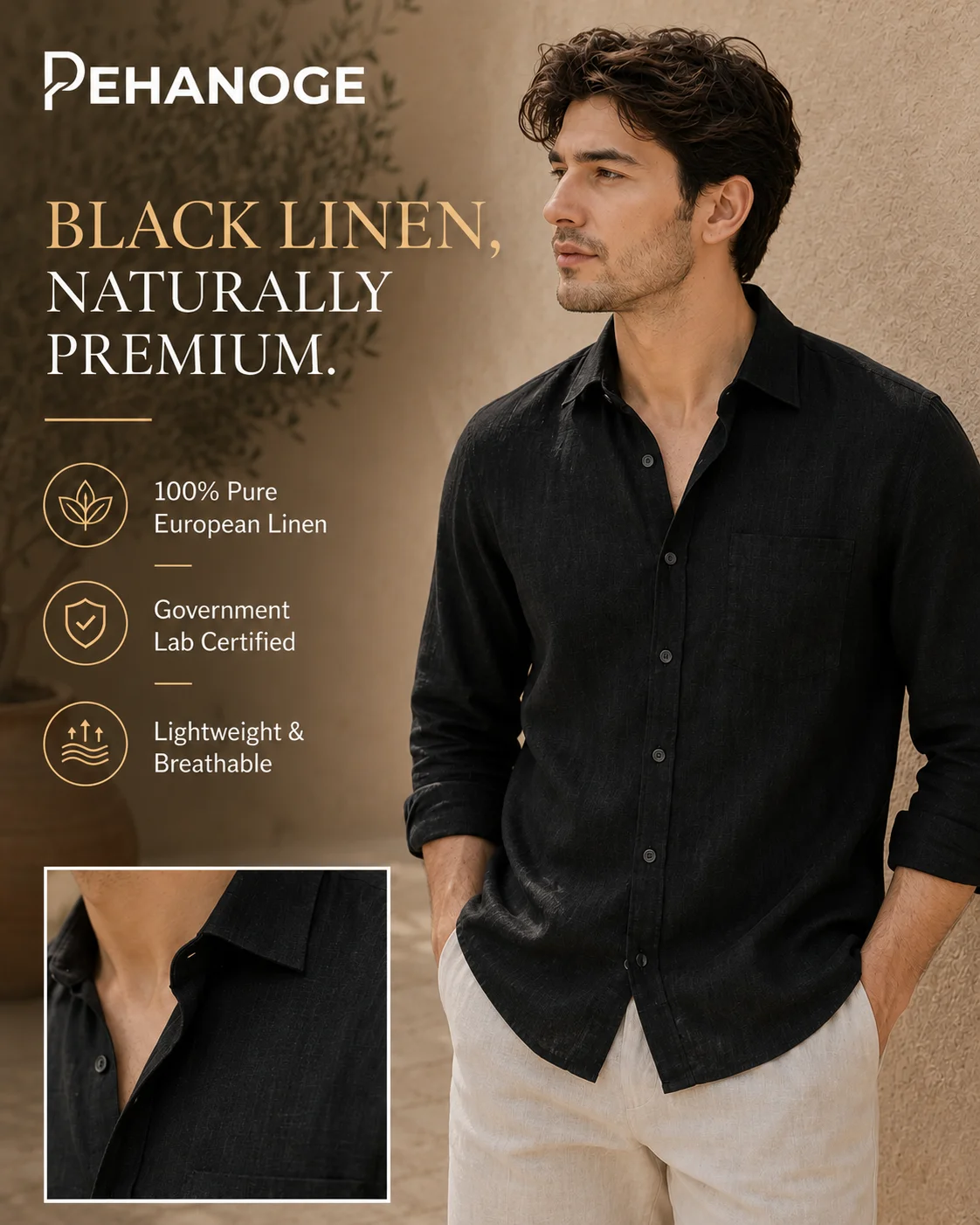oxy linen™ | navy blue 60 lea european linen shirt oxy linen™ | navy blue 60 lea european linen shirt