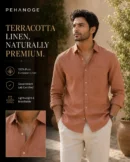 oxy linen™ | navy blue 60 lea european linen shirt
