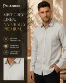 oxy linen™ | silver ash 60 lea european linen shirt