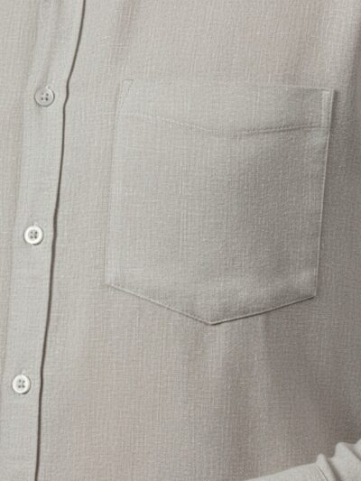oxy linen | silver ash super prime linen shirt