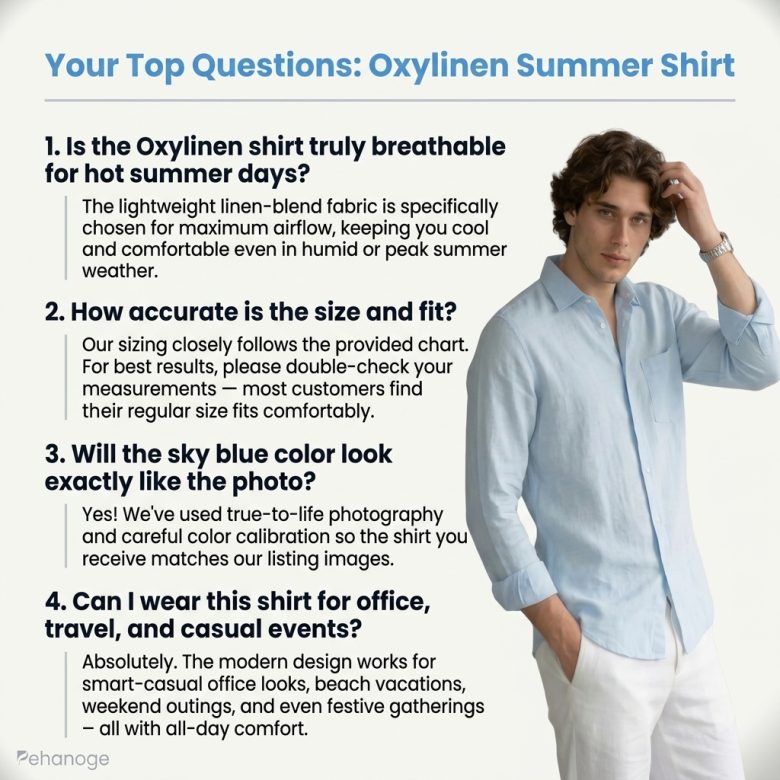 oxy linen | sky blue super prime linen shirt