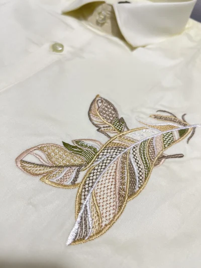 noble stitch | celestial crane giza cotton shirt