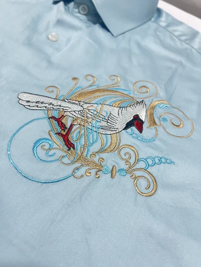 noble stitch | celestial crane giza cotton shirt